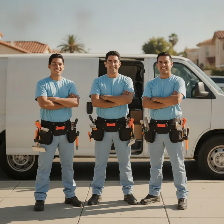 Ladrilhador equipe em Belford Roxo